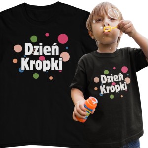 Koszulka na Dzień Kropki dziecięca bawełna