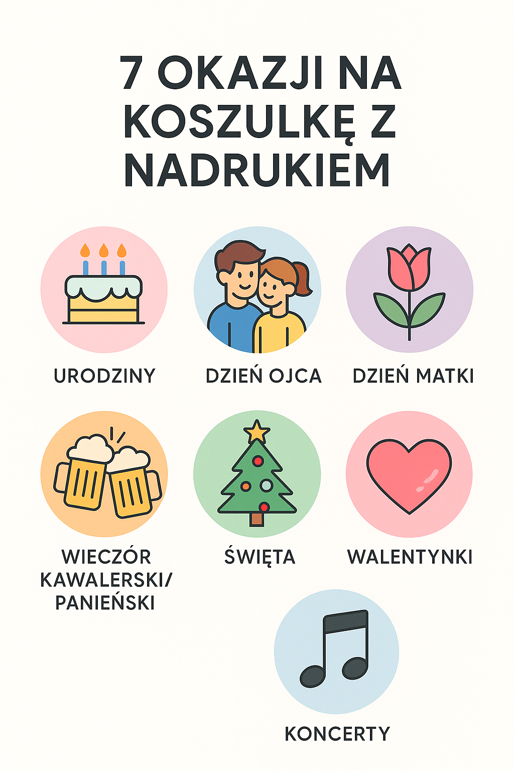 Koszulka jako prezent – 7 okazji, kiedy sprawdzi się idealnie 