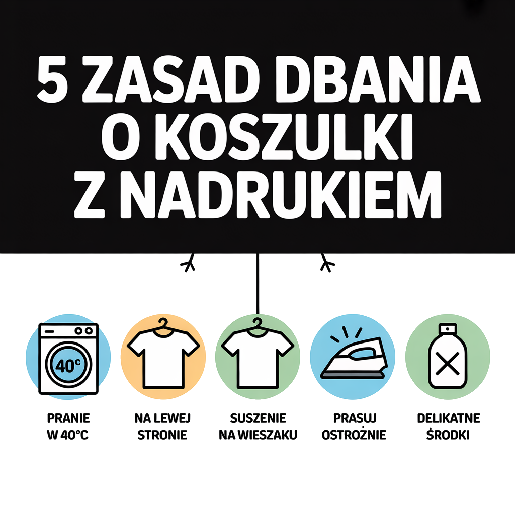Jak dbać o koszulki z nadrukiem DTF, żeby wyglądały jak nowe? 